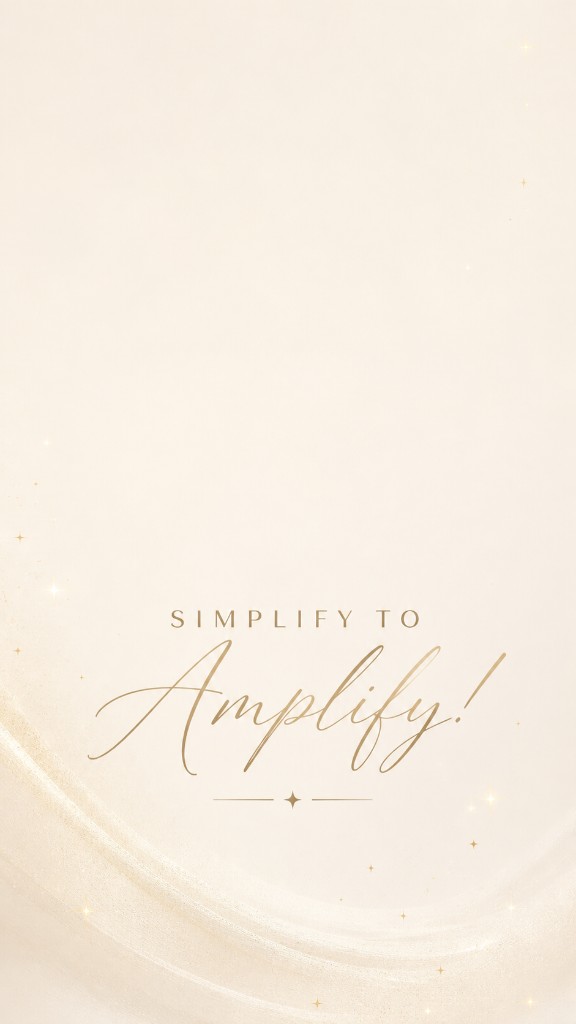 Simplify to Amplify wallpaper in cream tones